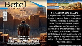 Power Point Slides Lição 9, Betel, Alegria e gratidão ao Senhor resultam da Palavra de Deus, 2Tr26.pptx