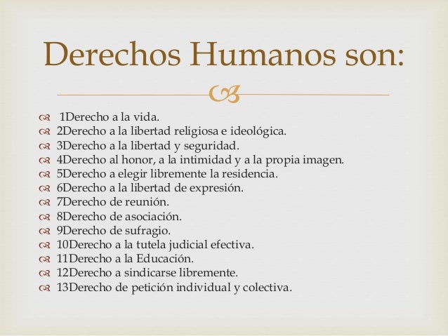Derechos humanos :)