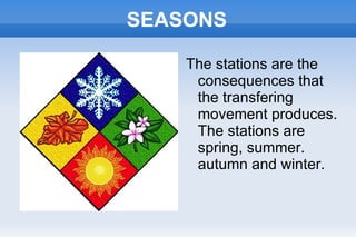 The terrestrial axis is the imaginary line with divides the Earth. 