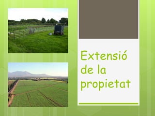 Extensió
de la
propietat
 