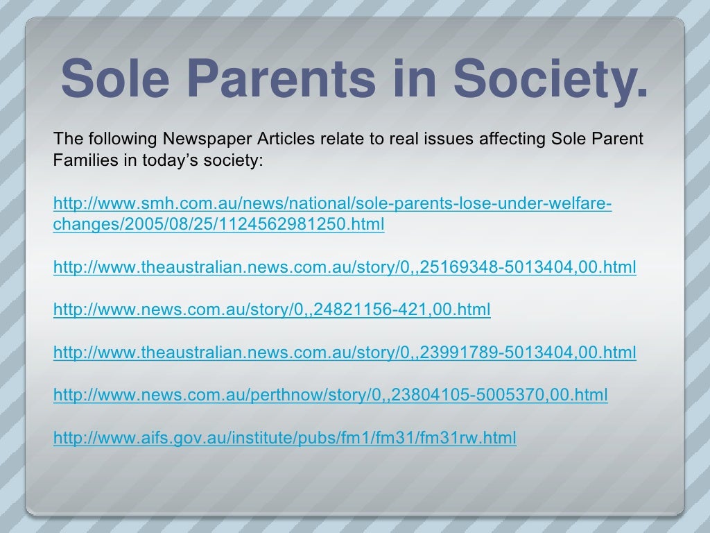 Powerpoint Sole Parents