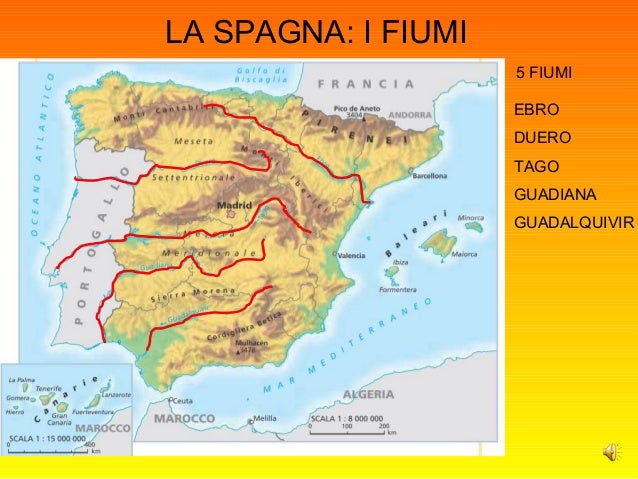 Quali Sono I Fiumi Della Spagna Fiumi Spagna Cartina | Tomveelers