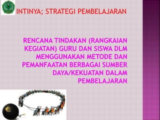 INTINYA; STRATEGI PEMBELAJARAN
 