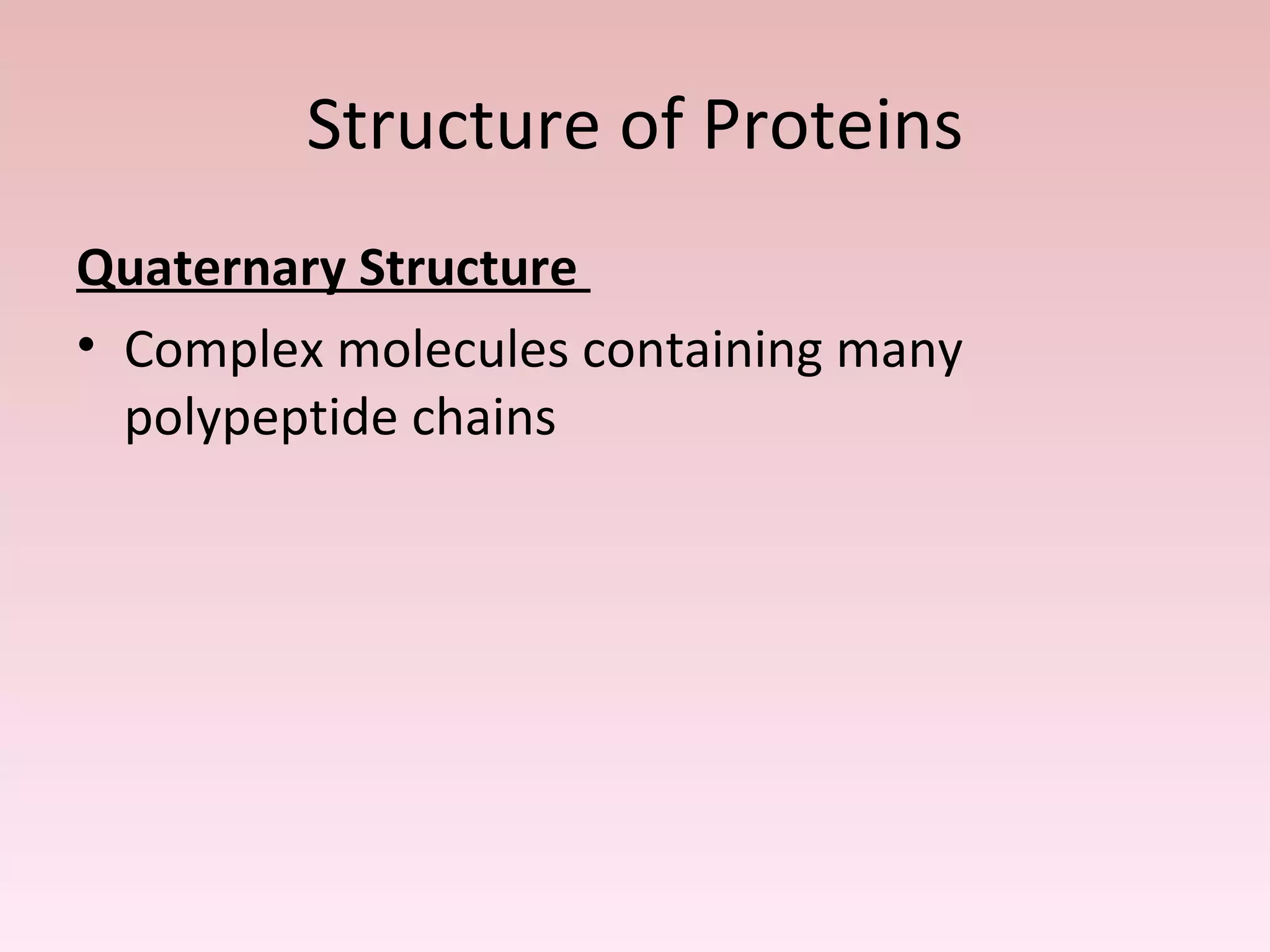 Structure of Proteins | PPT