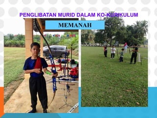 PENGLIBATAN MURID DALAM KO-KURIKULUM
MEMANAH
 