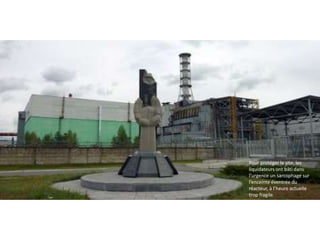 Pour protéger le site, les 
liquidateurs ont bâti dans 
l’urgence un sarcophage sur 
l’enceinte éventrée du 
réacteur, à l...