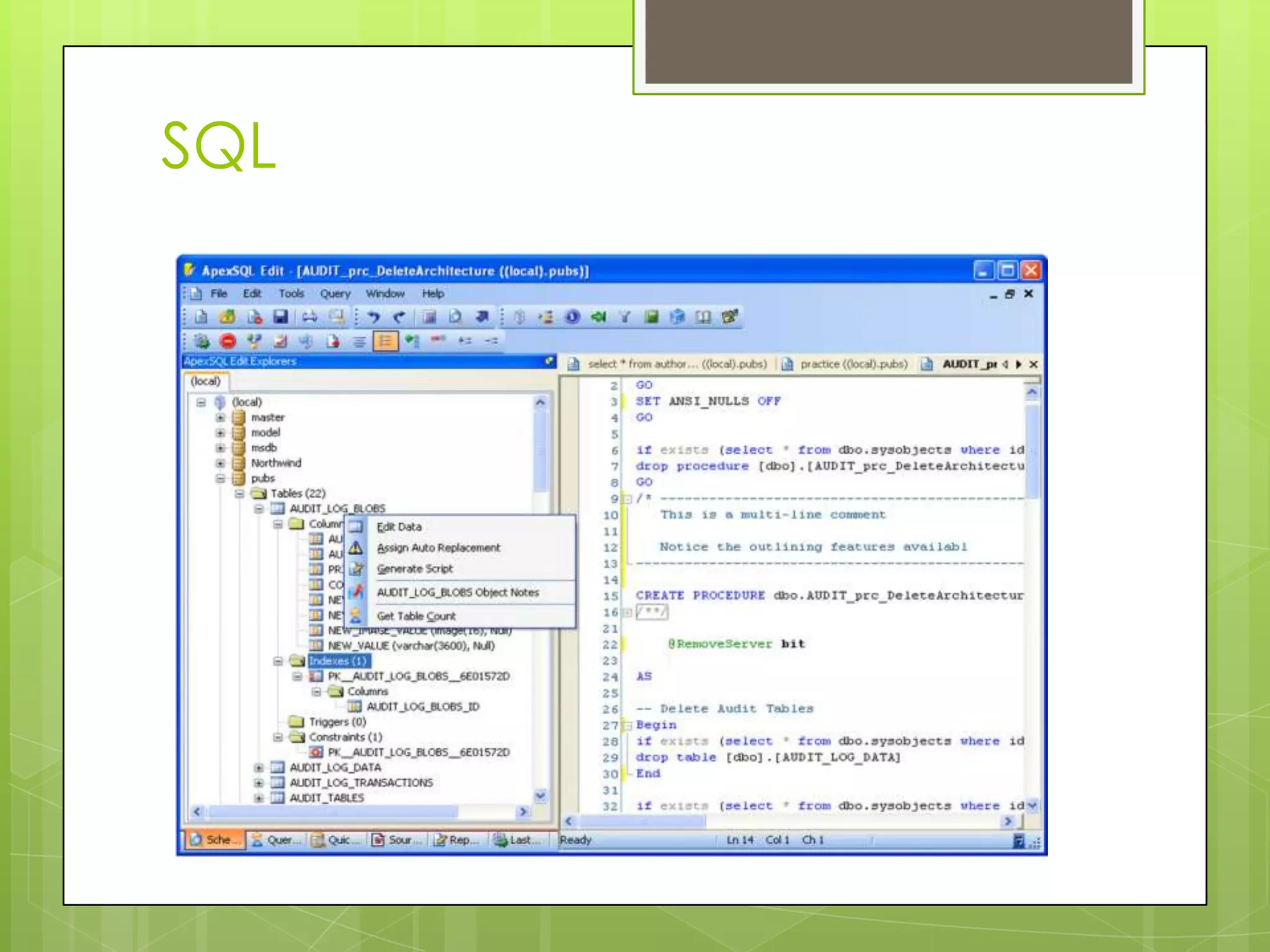 SQL
 
