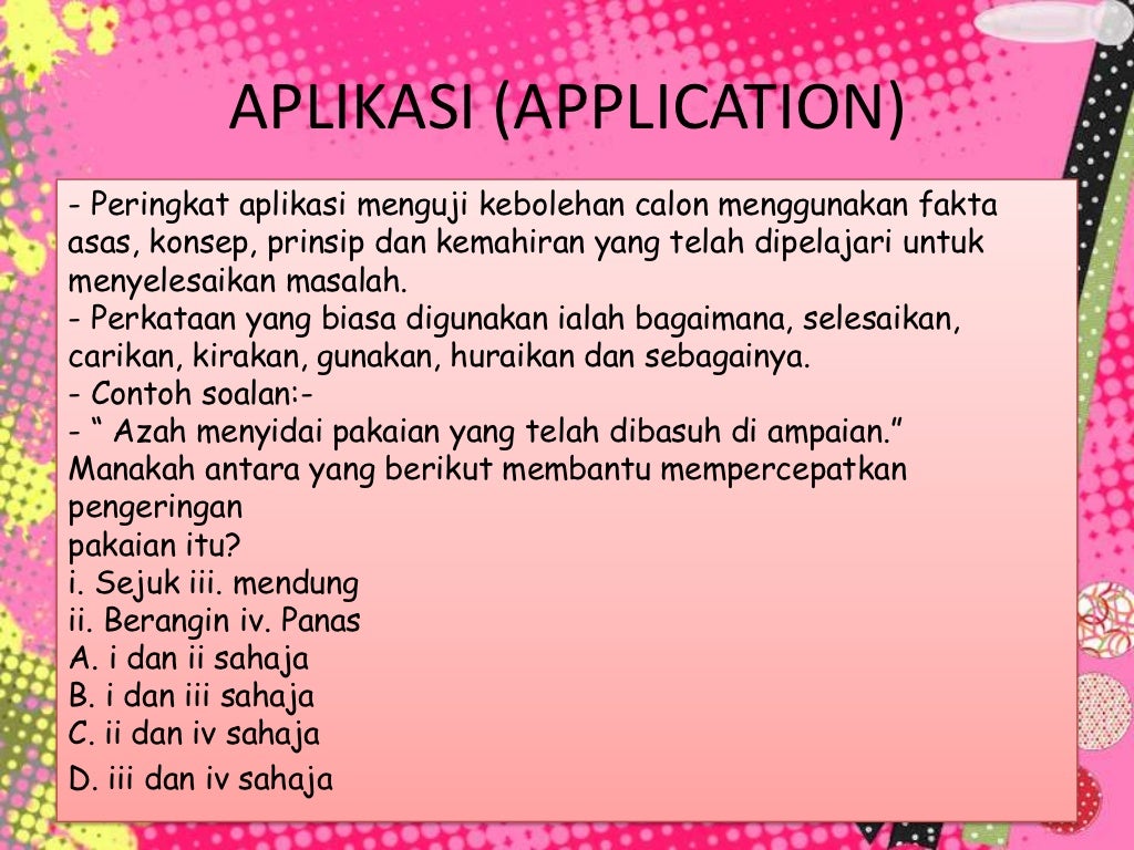 taksonomi bloom dan domain krathwohl