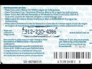 Colección Tarjetas Telefonicas Venezuela Telcel Memoria Remota (2002) Catálogo 1