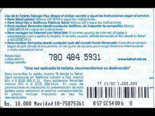 Colección Tarjetas Telefonicas Venezuela Telcel Memoria Remota (2002) Catálogo 1