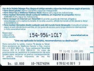 Colección Tarjetas Telefonicas Venezuela Telcel Memoria Remota (2002) Catálogo 1