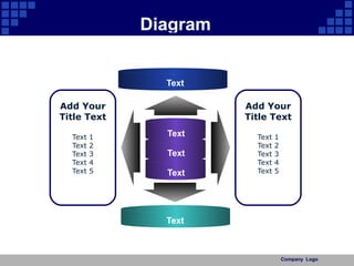 Company  Logo Diagram Text Text Text Add Your Title Text Text 1 