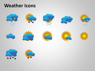 Weather Icons
***
**** **
 