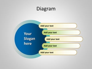 Diagram
Add your text
Add your text
Add your text
Add your text
Add your text
Your
Slogan
here
 