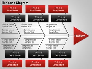 Fishbone Diagram
This is a
Sample text
This is a
Sample text
This is a
Sample text
This is a
Sample text
This is a
Sample text
This is a
Sample text
This is a
Sample text
This is a
Sample text
This is a
Sample text
This is a
Sample text
This is a
Sample text
This is a
Sample text
Sample cause
Sample Text
Sample cause
Sample Text
Sample cause
Sample Text
Sample cause
Sample Text
Sample cause
Sample Text
Sample cause
Sample Text
Sample cause
Sample Text
Sample cause
Sample Text
Sample cause
Sample Text
Sample cause
Sample Text
Sample cause
Sample Text
Sample cause
Sample Text
Problem
 