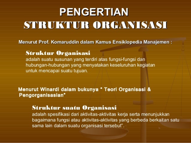 Pengertian Struktur Organisasi Menurut Para Ahli Pdf Berbagi Struktur