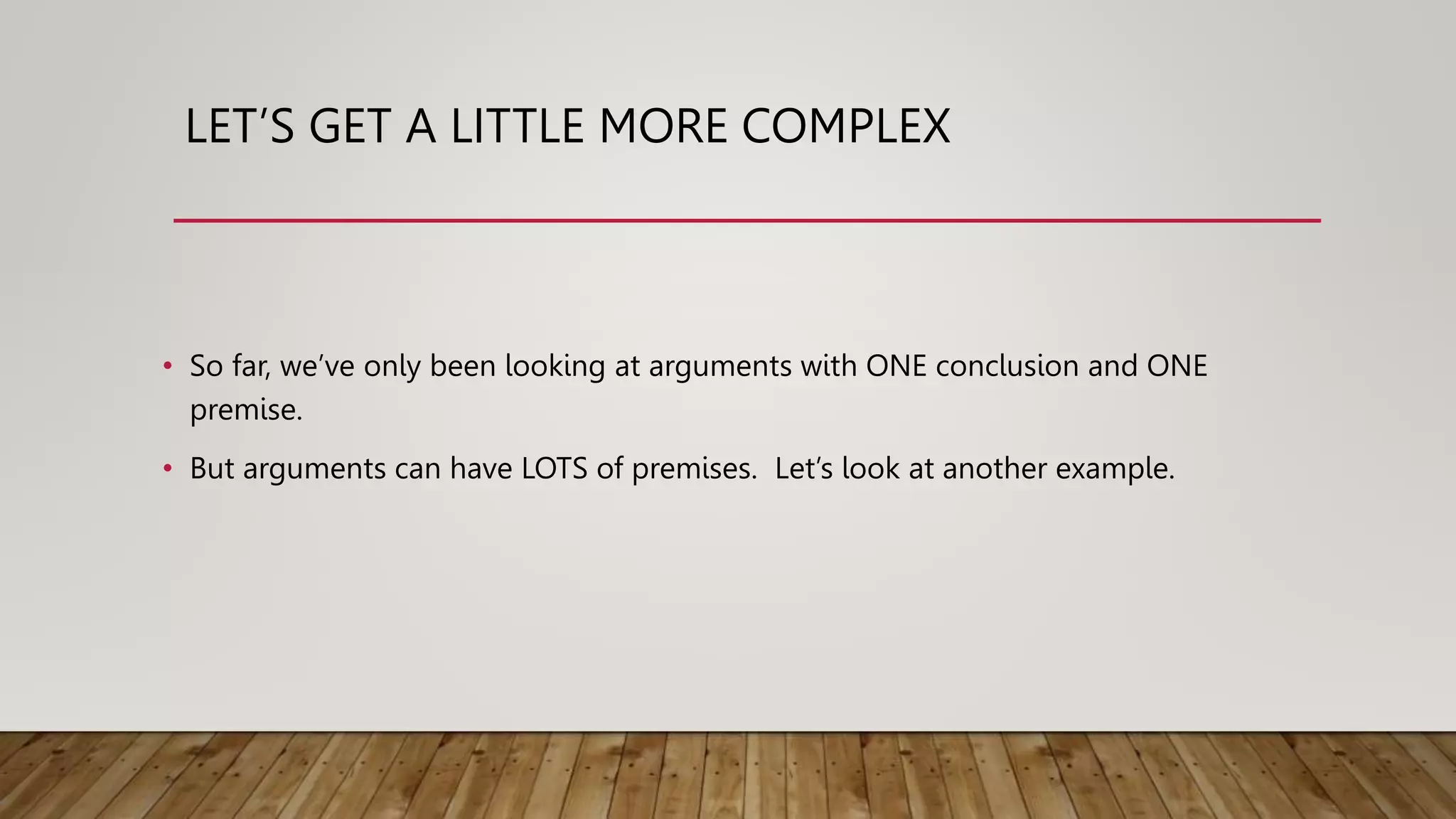 PowerPoint Textbook. Parts of an argument recognizing arguments-1-1-1-1 ...