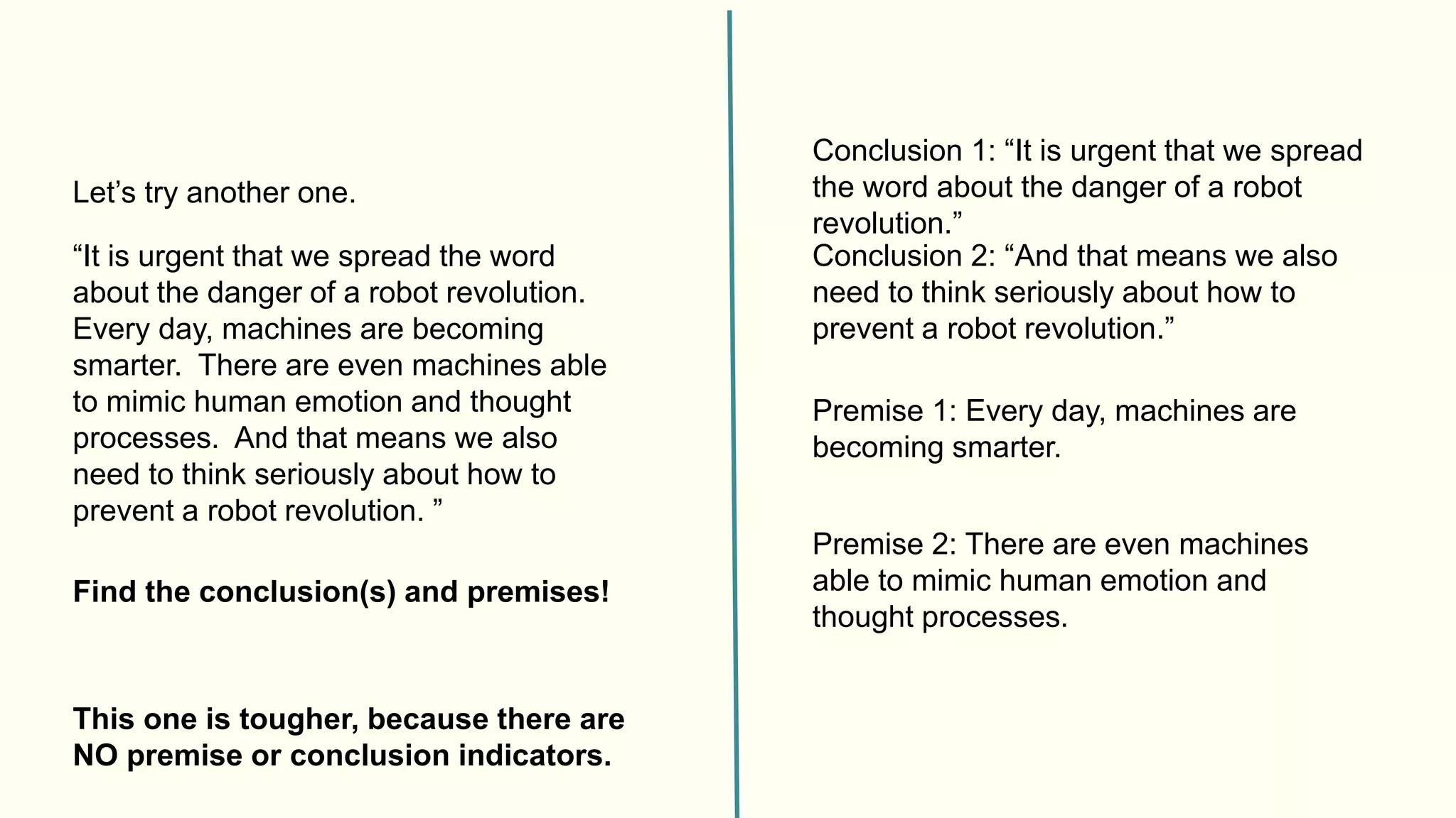 PowerPoint Textbook. Analyzing more complex arguments part 2. Chain  arguments, arguments with multiple conclusions-4-1-1.pptx