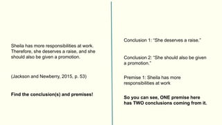 PowerPoint Textbook. Analyzing more complex arguments part 2. Chain ...