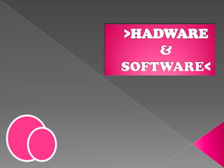 >HADWARE& SOFTWARE< 