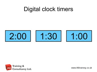 Digital clock timers
2:00
1:59
1:58
1:57
1:56
1:55
1:54
1:53
1:52
1:51
1:50
1:49
1:48
1:47
1:46
1:45
1:44
1:43
1:42
1:41
1:40
1:39
1:38
1:37
1:36
1:35
1:34
1:33
1:32
1:31
1:30
1:29
1:28
1:27
1:26
1:25
1:24
1:23
1:22
1:21
1:20
1:19
1:18
1:17
1:16
1:15
1:14
1:13
1:12
1:11
1:10
1:09
1:08
1:07
1:06
1:05
1:04
1:03
1:02
1:01
1:00
0:59
0:58
0:57
0:56
0:55
0:54
0:53
0:52
0:51
0:50
0:49
0:48
0:47
0:46
0:45
0:44
0:43
0:42
0:41
0:40
0:39
0:38
0:37
0:36
0:35
0:34
0:33
0:32
0:31
0:30
0:29
0:28
0:27
0:26
0:25
0:24
0:23
0:22
0:21
0:20
0:19
0:18
0:17
0:16
0:15
0:14
0:13
0:12
0:11
0:10
0:09
0:08
0:07
0:06
0:05
0:04
0:03
0:02
0:01
End
2:00 1:00
0:59
0:58
0:57
0:56
0:55
0:54
0:53
0:52
0:51
0:50
0:49
0:48
0:47
0:46
0:45
0:44
0:43
0:42
0:41
0:40
0:39
0:38
0:37
0:36
0:35
0:34
0:33
0:32
0:31
0:30
0:29
0:28
0:27
0:26
0:25
0:24
0:23
0:22
0:21
0:20
0:19
0:18
0:17
0:16
0:15
0:14
0:13
0:12
0:11
0:10
0:09
0:08
0:07
0:06
0:05
0:04
0:03
0:02
0:01
End
1:00
1:30
1:29
1:28
1:27
1:26
1:25
1:24
1:23
1:22
1:21
1:20
1:19
1:18
1:17
1:16
1:15
1:14
1:13
1:12
1:11
1:10
1:09
1:08
1:07
1:06
1:05
1:04
1:03
1:02
1:01
1:00
0:59
0:58
0:57
0:56
0:55
0:54
0:53
0:52
0:51
0:50
0:49
0:48
0:47
0:46
0:45
0:44
0:43
0:42
0:41
0:40
0:39
0:38
0:37
0:36
0:35
0:34
0:33
0:32
0:31
0:30
0:29
0:28
0:27
0:26
0:25
0:24
0:23
0:22
0:21
0:20
0:19
0:18
0:17
0:16
0:15
0:14
0:13
0:12
0:11
0:10
0:09
0:08
0:07
0:06
0:05
0:04
0:03
0:02
0:01
End
1:30
 