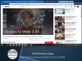 https://www.youtube.com/watch?v=Tz-w1huYNAw
IIEMD Marketing Digital
 