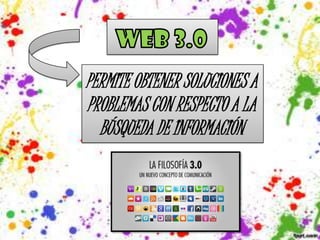 PERMITE OBTENER SOLUCIONES A
PROBLEMAS CON RESPECTO A LA
  BÚSQUEDA DE INFORMACIÓN
 