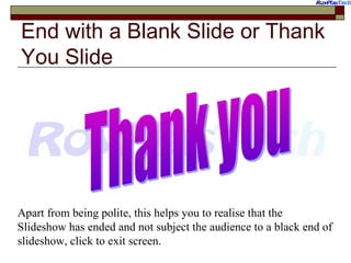 Powerpoint Training - Ten golden rules for making effective ...