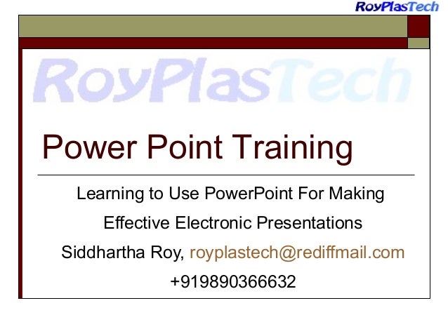 powerpoint training ten golden rules for making effective presentat powerpoint rules