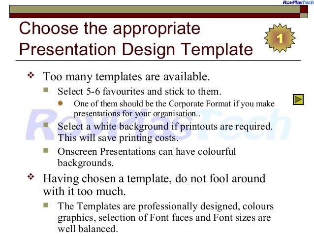 powerpoint presentation rules