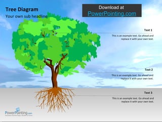 Your own sub headline Tree Diagram Download at  SlideShop.com 