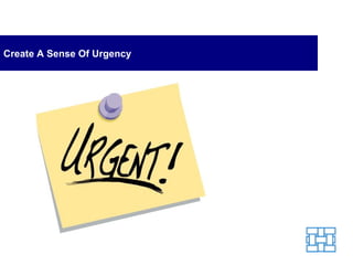 Create A Sense Of Urgency 