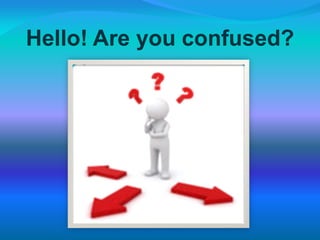 Hello! Are you confused?
 