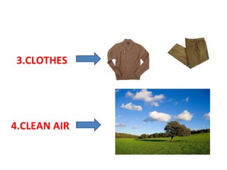 3.CLOTHES

4.CLEAN AIR

 