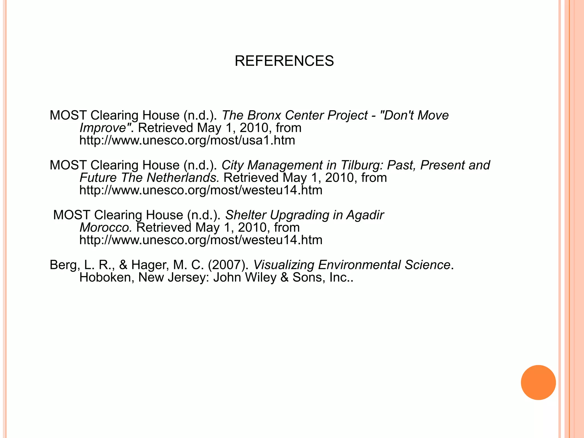 Play areas for children