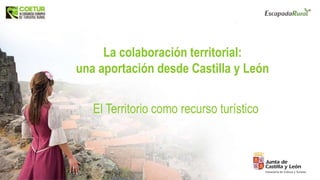 La colaboración territorial:
una aportación desde Castilla y León
El Territorio como recurso turístico
 