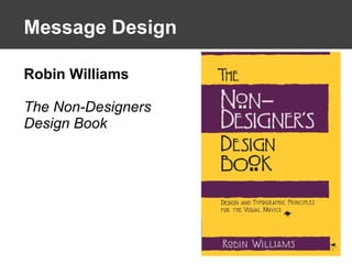 Message Design Robin Williams The Non-Designers Design Book 