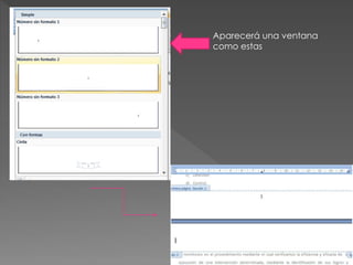 Aparecerá una ventana
como estas
 
