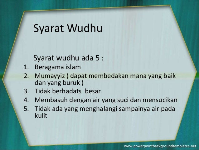 Power Point Wudhu