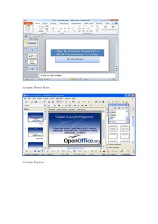 Entorno Power Point
Entorno Impress