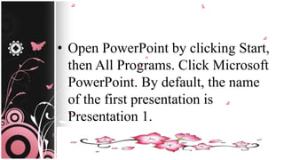 PowerPoint basics | PPTX