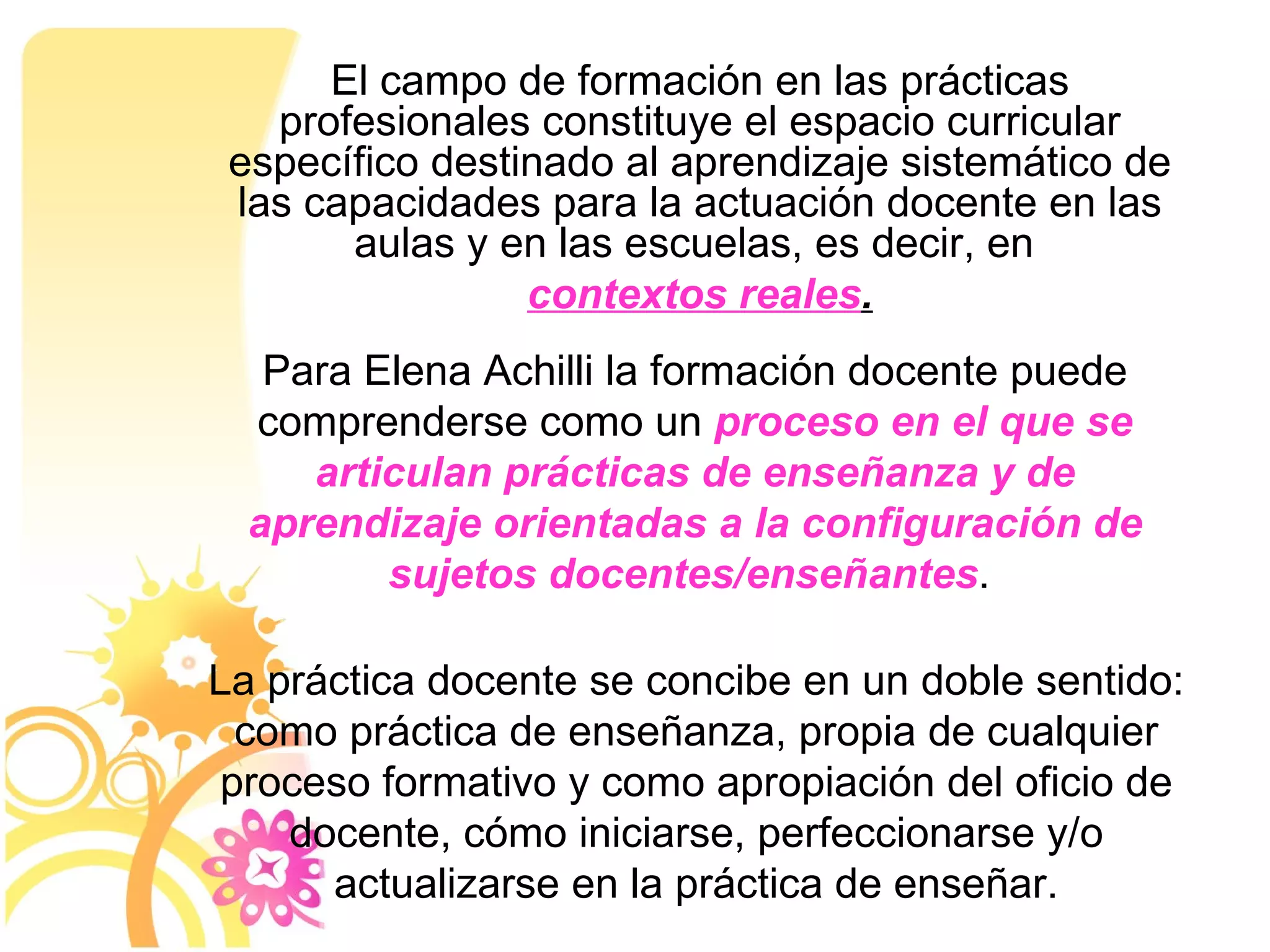 LA PRACTICA DOCENTE | PPT