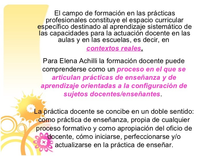 LA PRACTICA DOCENTE