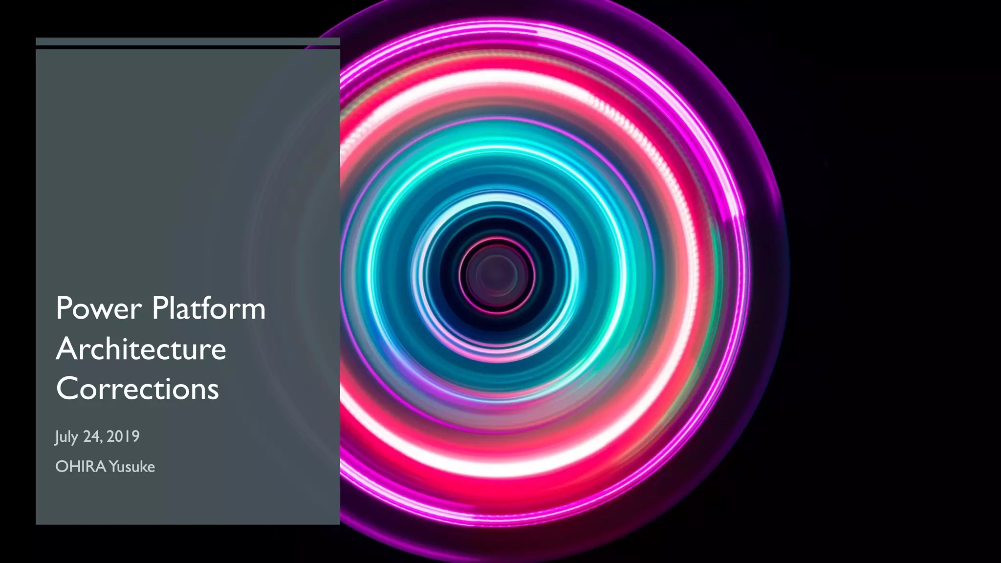 Power Platform Architecture Corrections | PPT