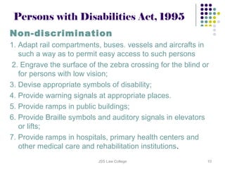 Person with disability act 1995 | PPT