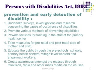 Person with disability act 1995 | PPT