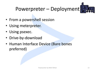 Powerpreter: Post Exploitation like a Boss | PPTX