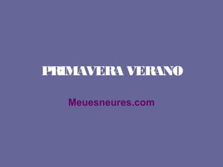 PRIMAVERA VERANO
Meuesneures.com
 
