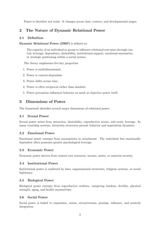 Dynamic Relational Power Theory: Understanding Human Interaction ...