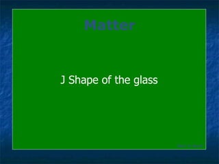 J Shape of the glass Matter Back to Board 